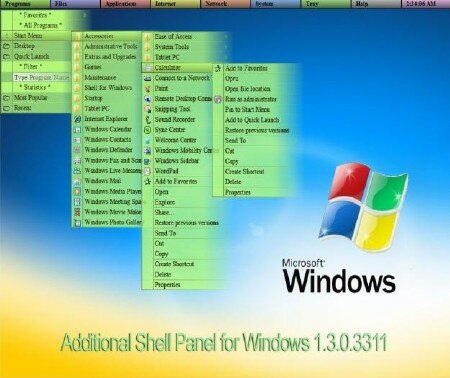 Additional Shell Panel for Windows