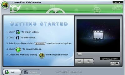 Leawo Free 3GP to AVI Converter